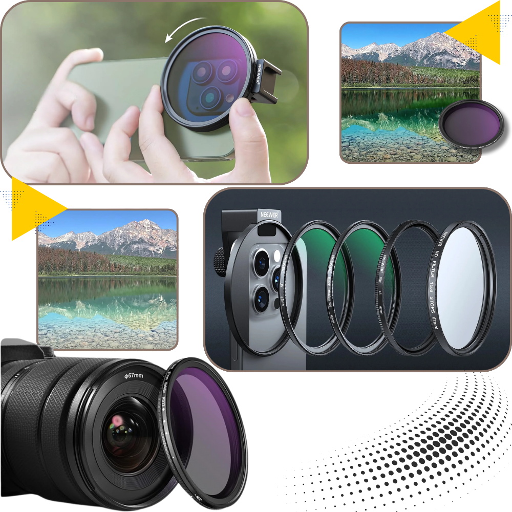 Obiettivo con Filtro per Smartphone Collegabile - Ozerty