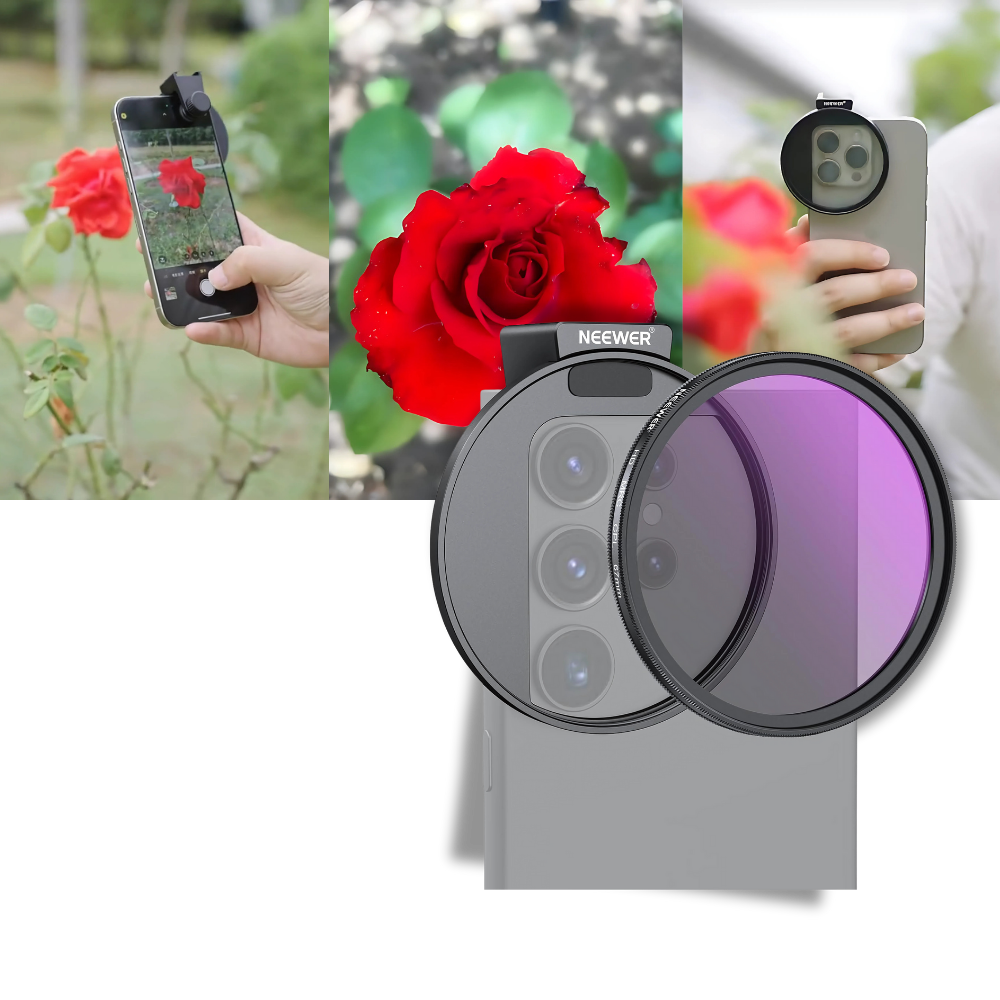 Obiettivo con Filtro per Smartphone Collegabile - Ozerty