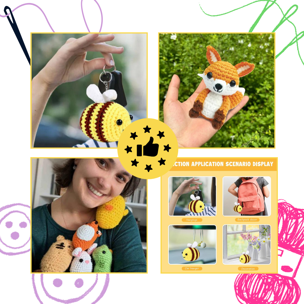 Kit di Animali all'Uncinetto per Principianti - Ozerty