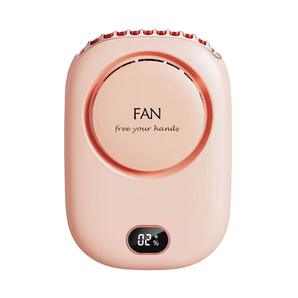 Ventilatore da Collo Portatile Regolabile Senza Pale -Rosa - Ozerty