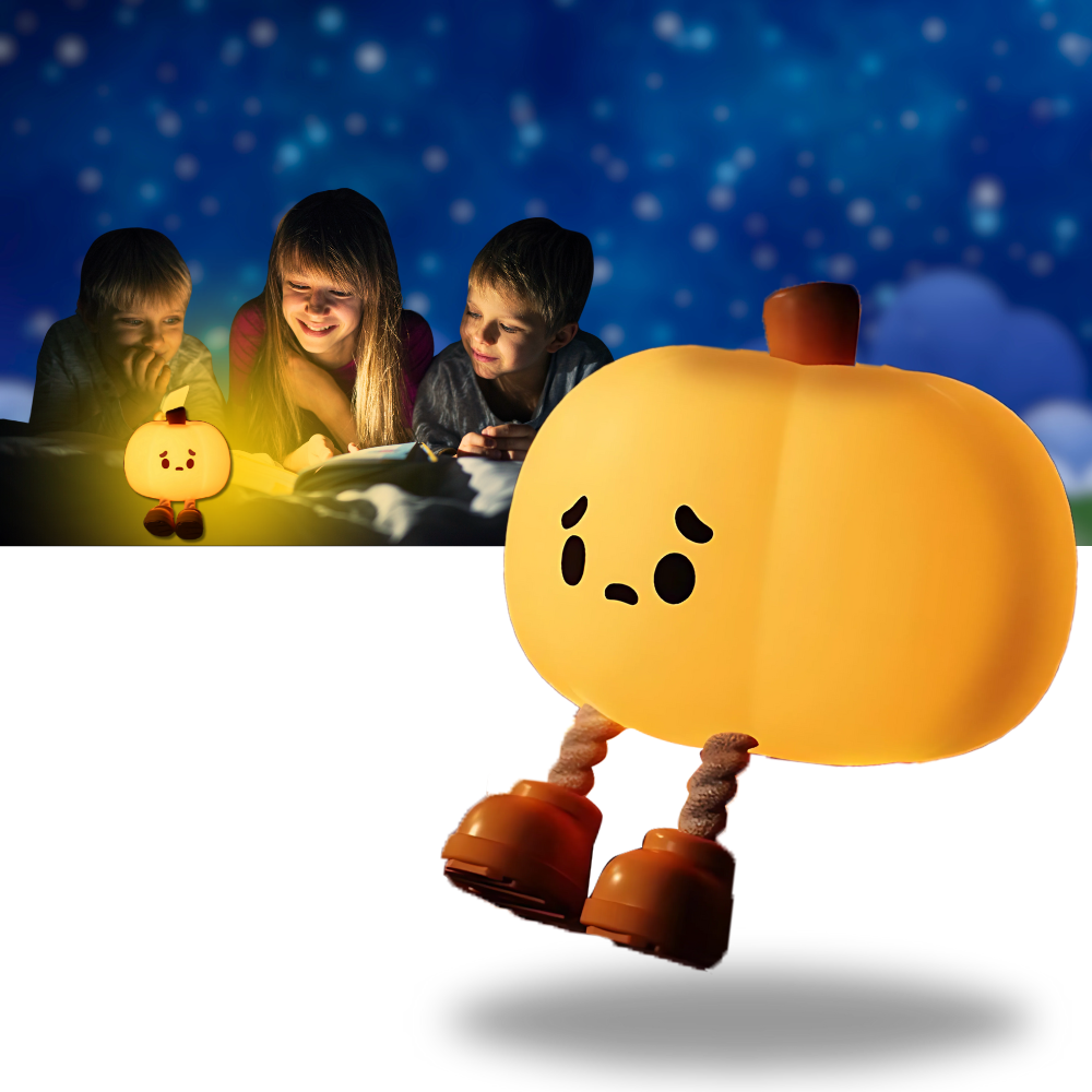 Deliziosa Lampada Notturna a Forma di Zucca Triste - Ozerty