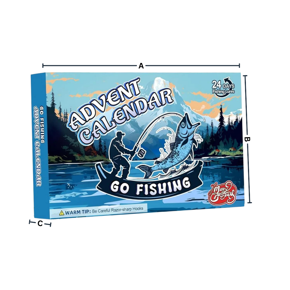 Calendario Dell'Avvento Per La Pesca – 24 Pezzi Di Esche E Accessori – Regalo Uomo Pescatore