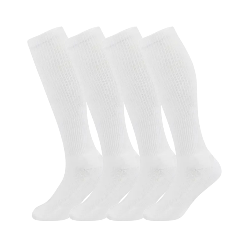 Calze a compressione per diabetici -Bianco/SBianco/MBianco/L - Ozerty