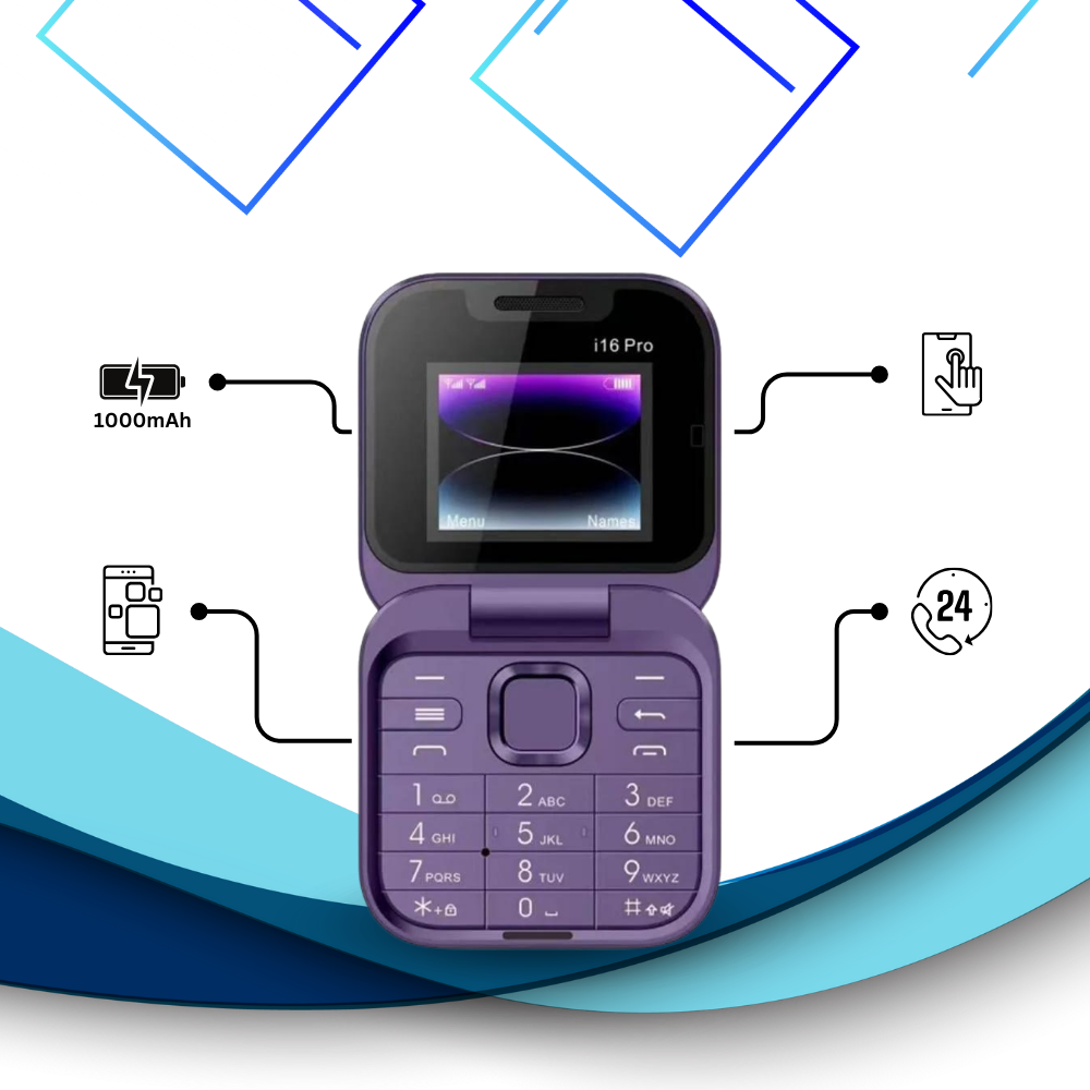 Telefono cellulare pieghevole Dual Sim piccolo  - Ozerty