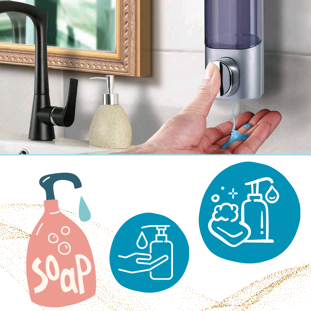 Erogatore di Sapone a Parete con Controllo Facile - Ozerty