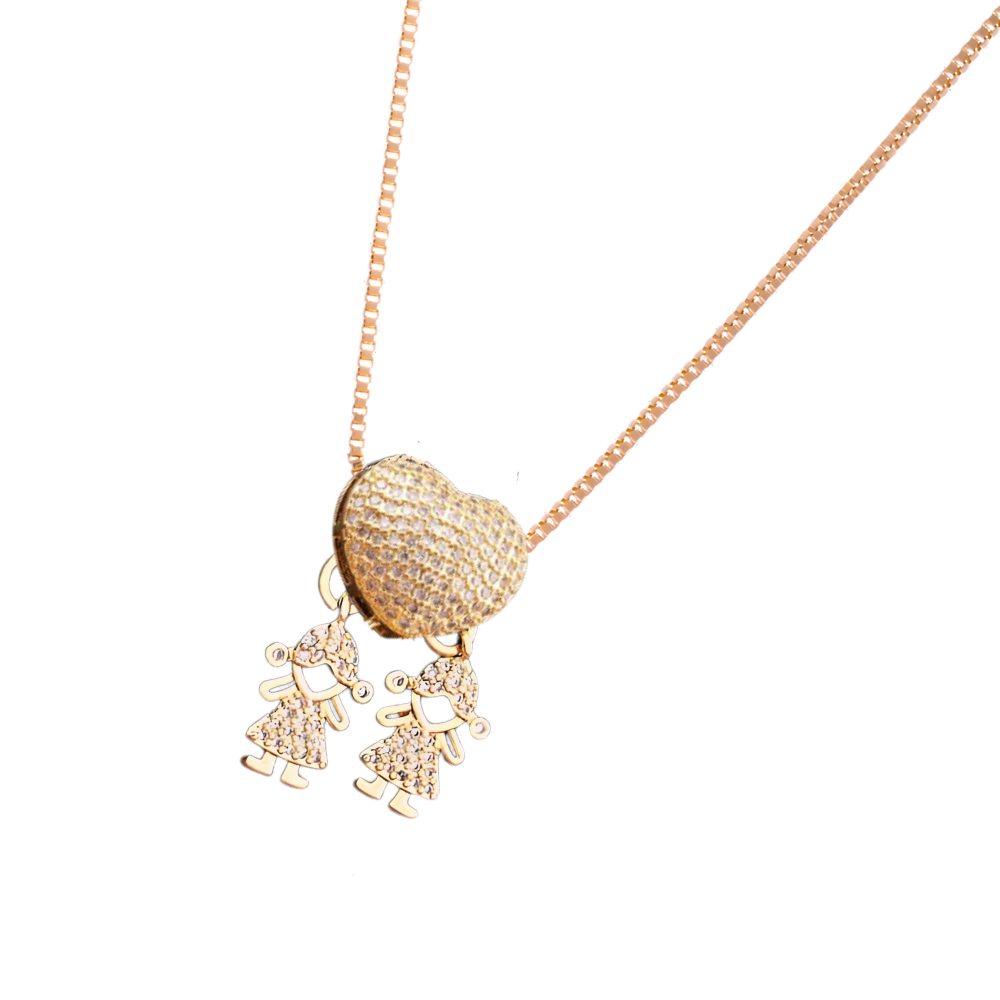 Elegante collana con charm per la mamma