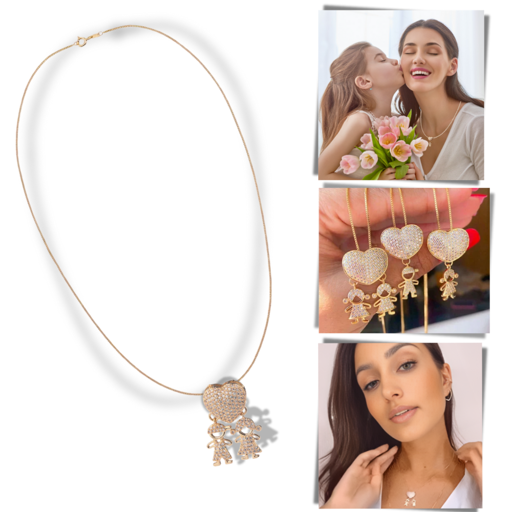 Elegante collana con charm per la mamma - Ozerty