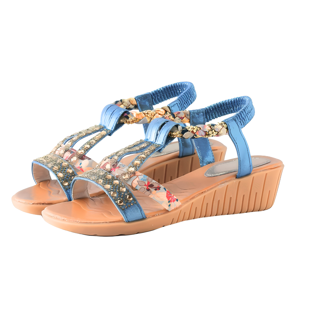 Eleganti sandali ortopedici Boho -Blu/EU35Blu/EU36Blu/EU37Blu/EU38Blu/EU39Blu/EU40Blu/EU41 - Ozerty