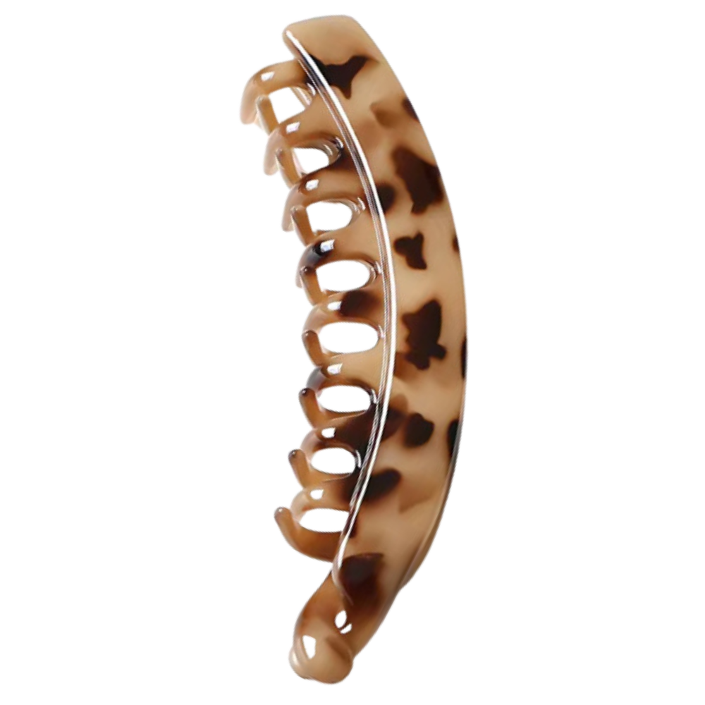 Elegante Fermaglio per Coda di Cavallo -Guscio di tartaruga Beige - Ozerty
