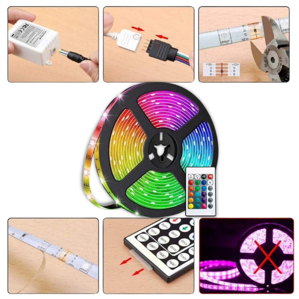 Striscia led RGB ad alta efficienza energetica - Ozerty
