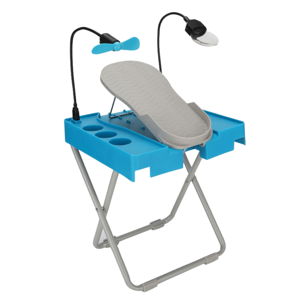 Poggiapiedi Ergonomico con LED per la Pedicure - Ozerty
