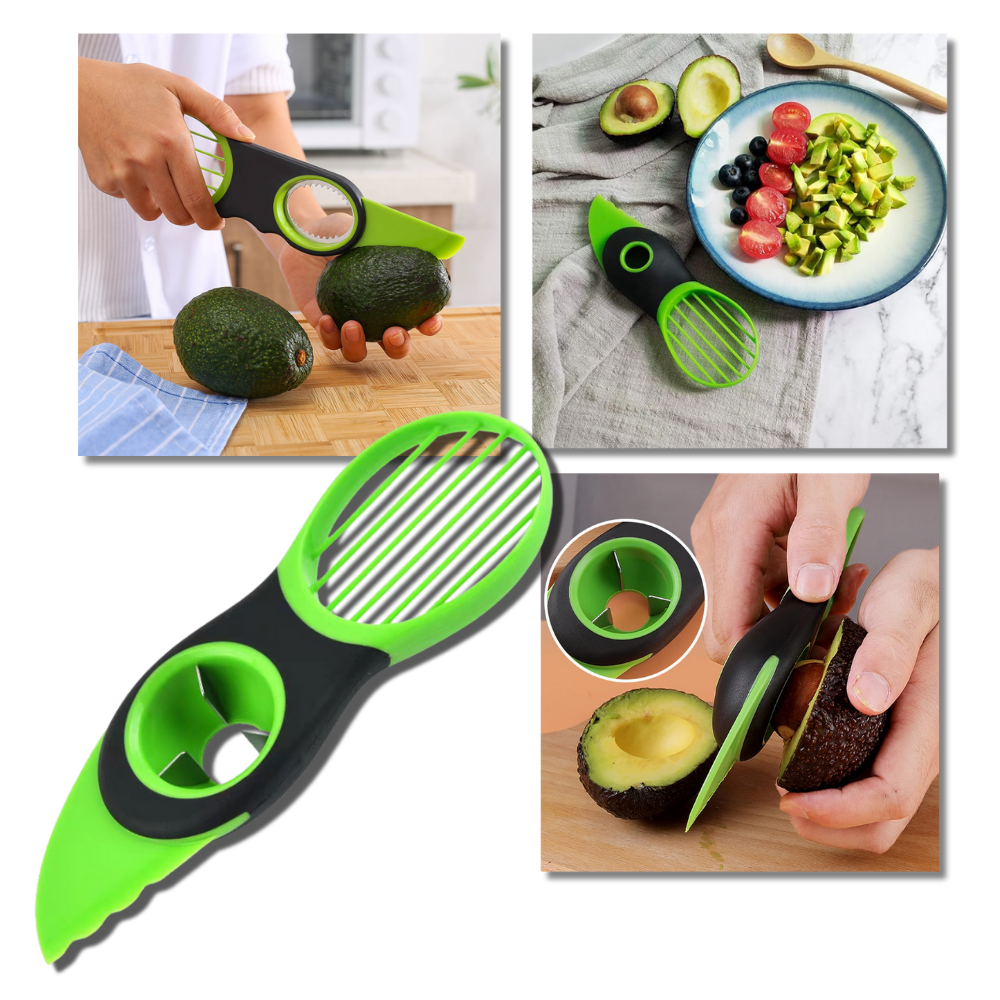 Strumento multifunzionale ergonomico per avocado - Ozerty