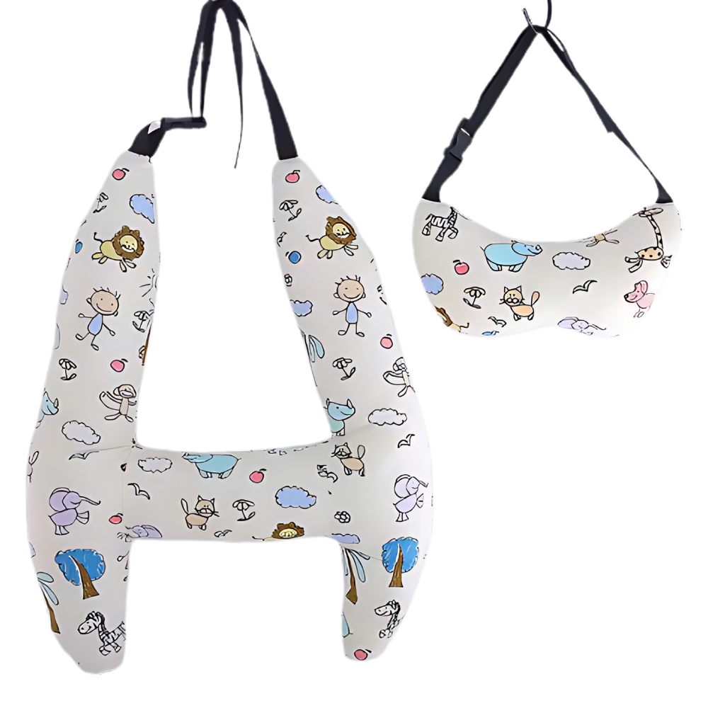Cuscino da Viaggio per Collo con Supporto Ergonomico -Animale dei cartoni animati - Ozerty