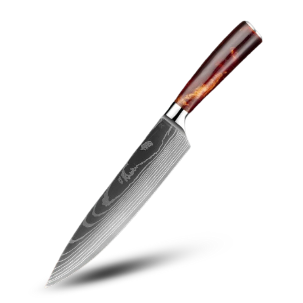 Coltelli giapponesi della serie Terra di fuoco -Gyutoh - Coltello da chef 20 cm - Ozerty