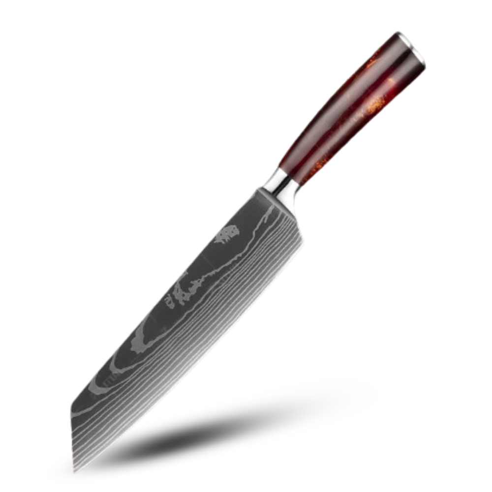 Coltelli giapponesi della serie Terra di fuoco -Coltello Kiritsuke - Coltello da chef 20 cm - Ozerty