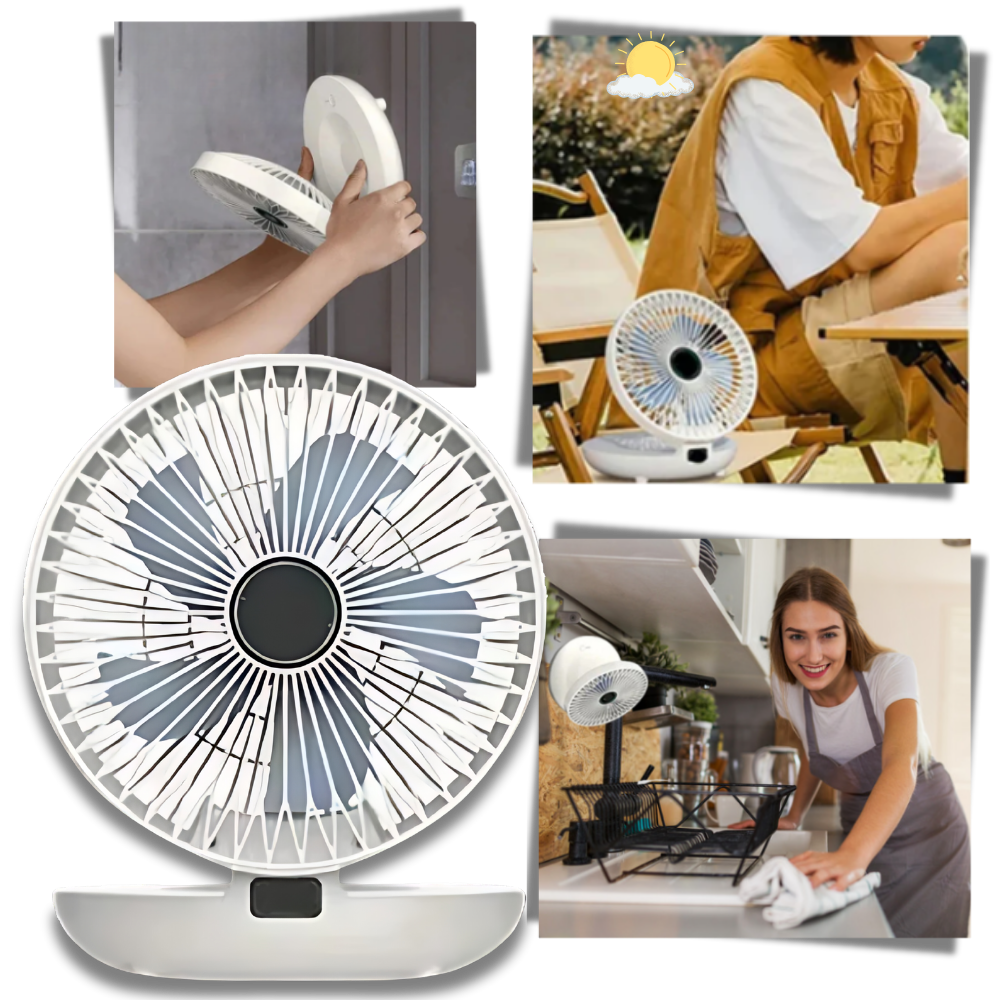 Ventilatore portatile con flusso d'aria delicato - Ozerty