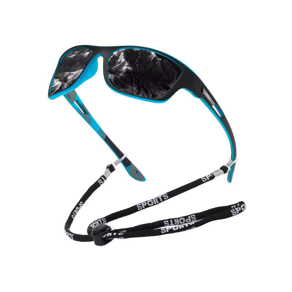 Occhiali da sole Glare Guard Pro -Nero e blu - Ozerty