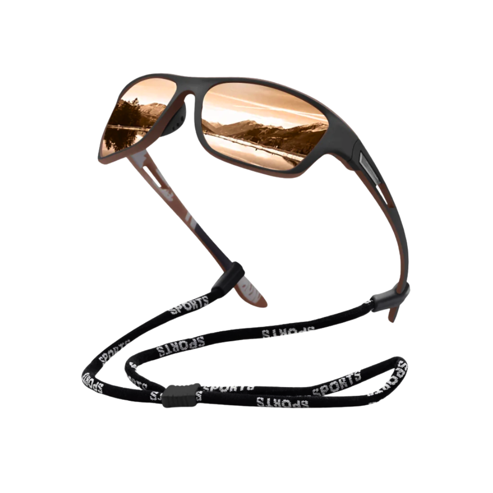 Occhiali da sole Glare Guard Pro -Nero e marrone - Ozerty