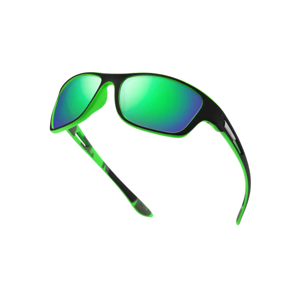 Occhiali da sole Glare Guard Pro -Nero e verde - Ozerty