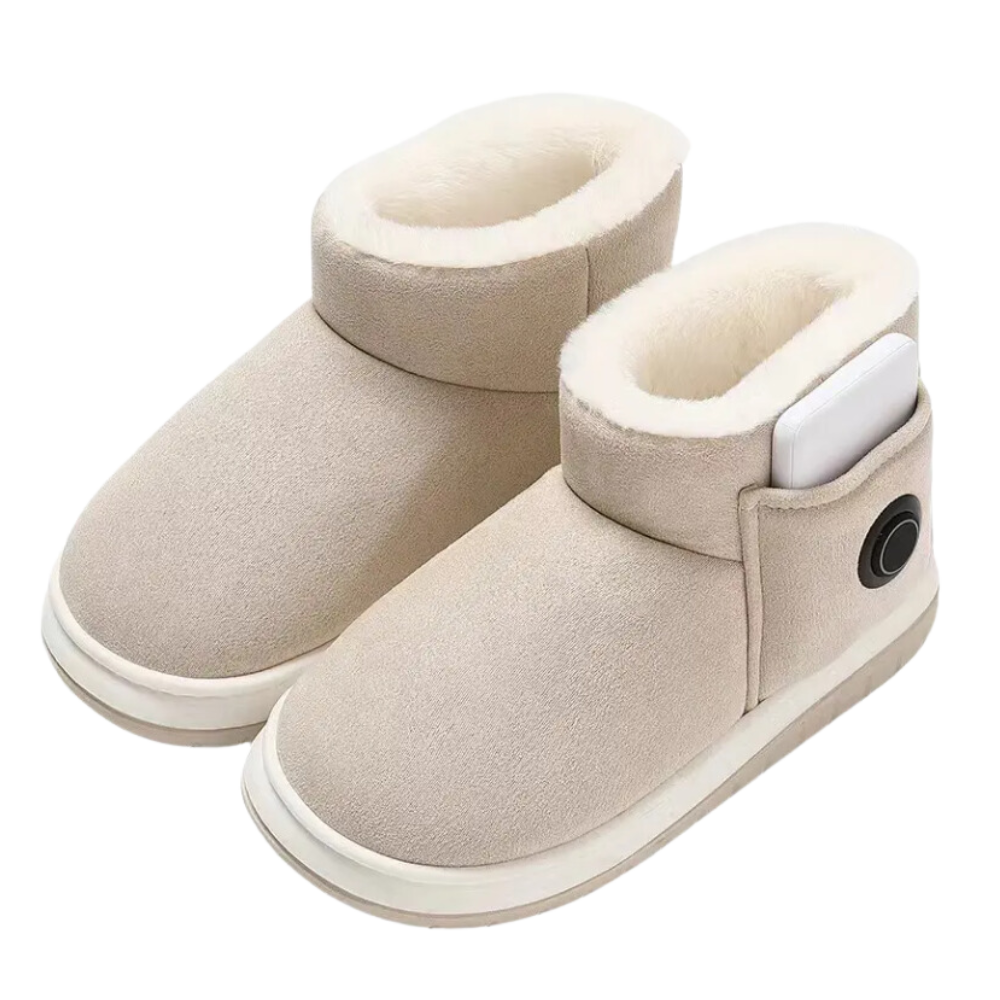 Scarpe Termiche in Cotone Riscaldate con Grafene -Beige  - Ozerty