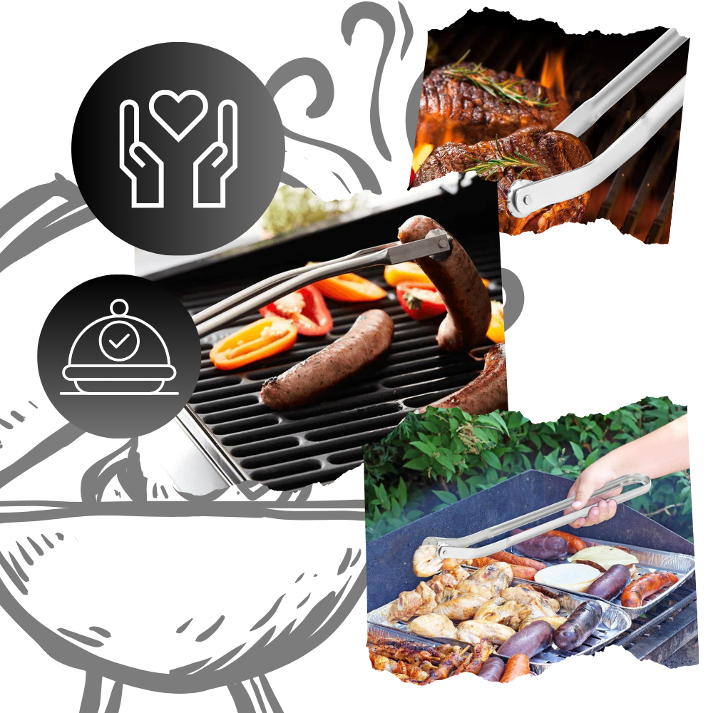 Pinze per barbecue resistenti al calore - Ozerty