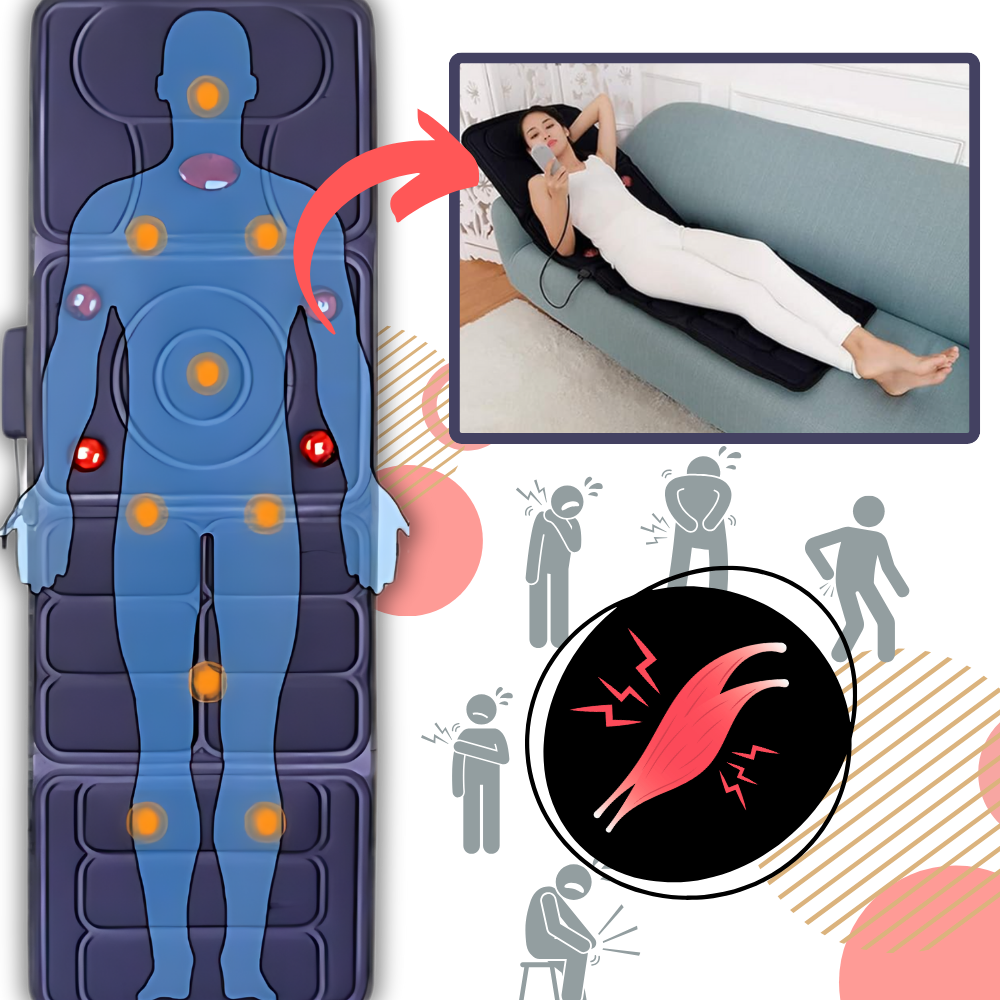 Tappetino per massaggi completi con terapia del calore - Ozerty