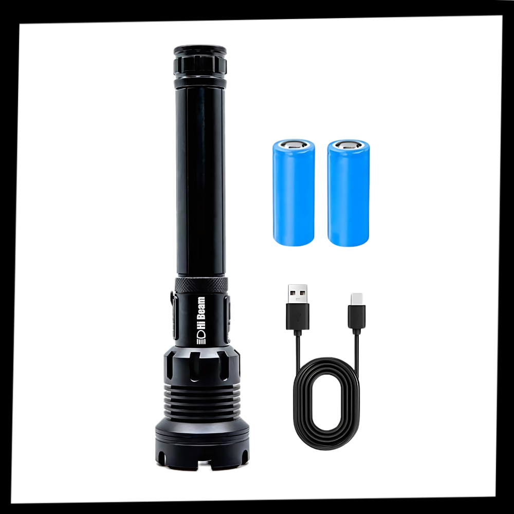 Torcia a led ricaricabile ad alto raggio - Ozerty