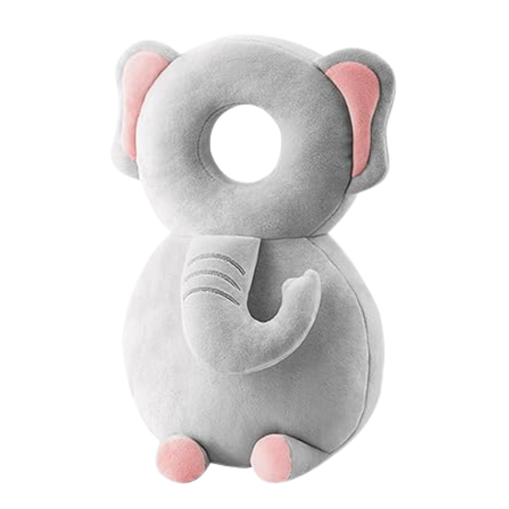 Protezione per la testa ipoallergenica per neonati -Elefante - Ozerty