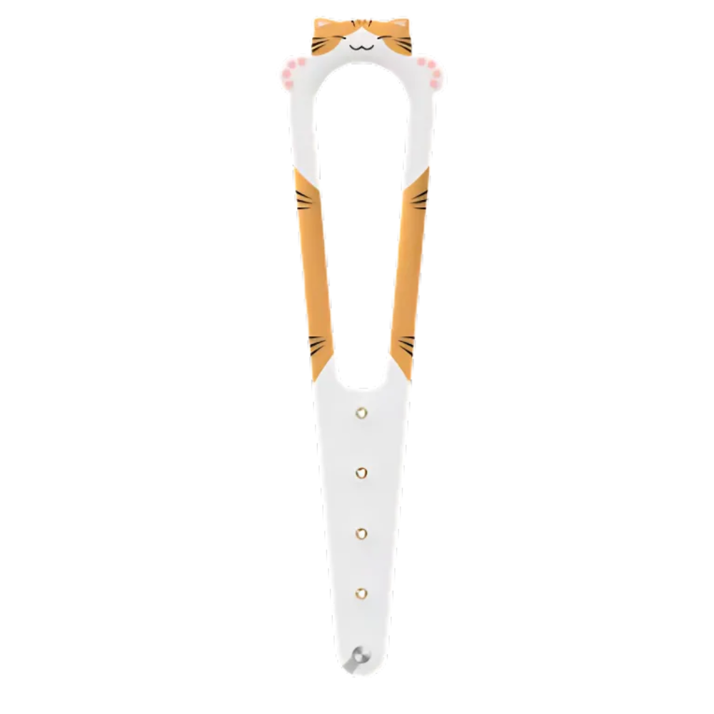 Innovativo Chiavistello per Gatti -Bianco Arancione - Ozerty