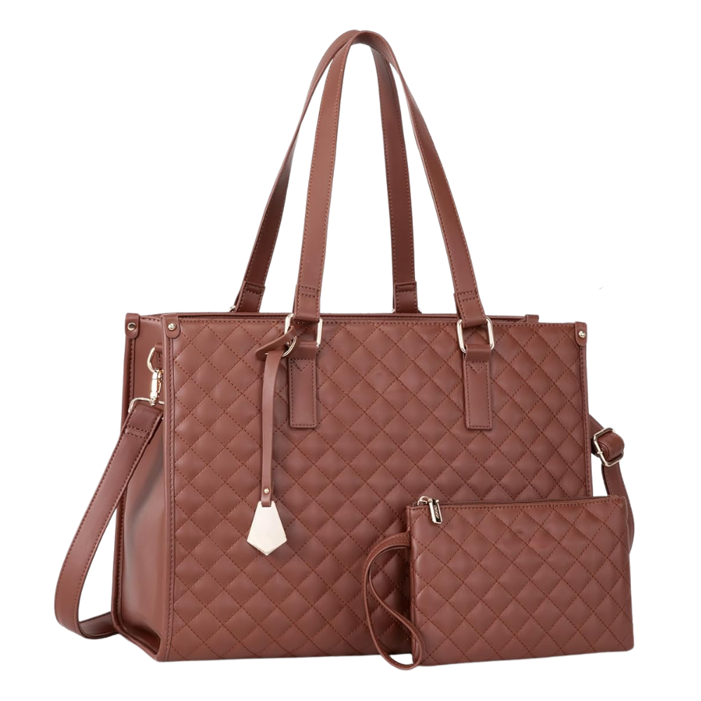 Borsa Tote bag con scomparto isolato -Marrone - Ozerty