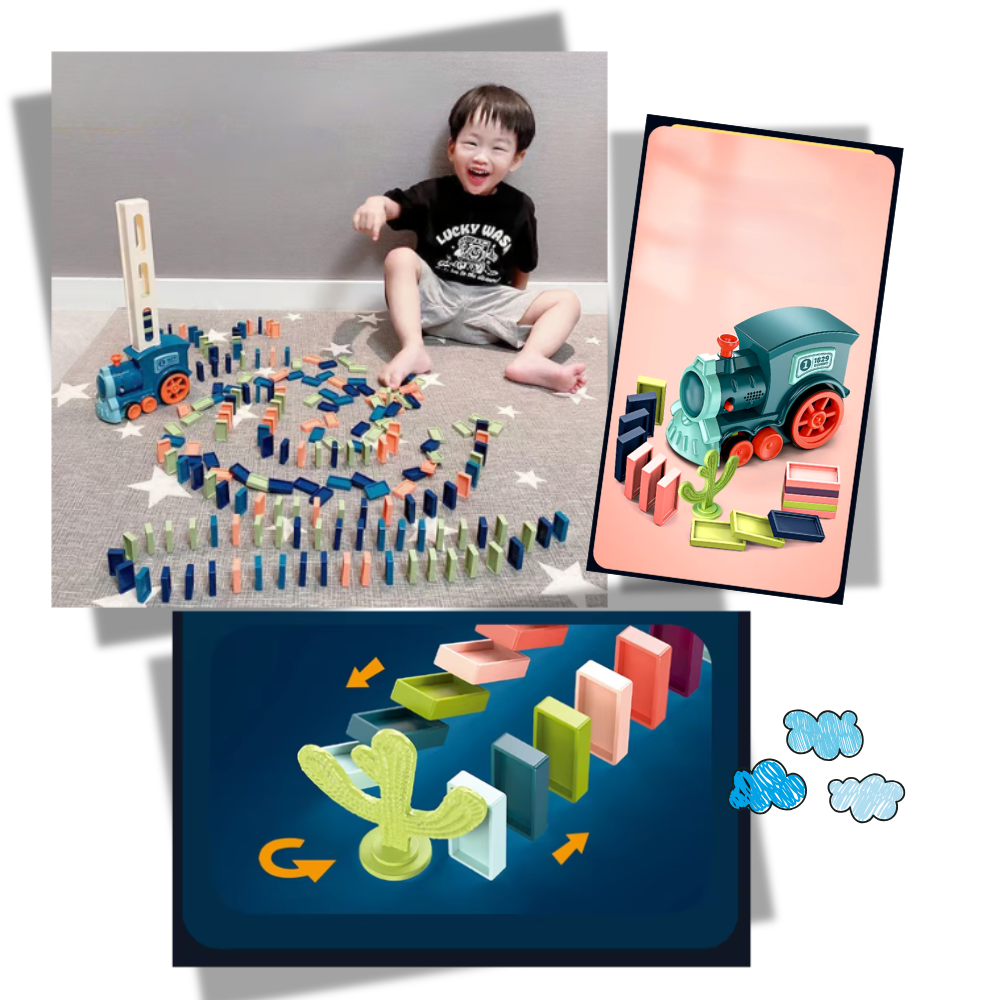 Trenino Domino Automatico e Interattivo - Ozerty