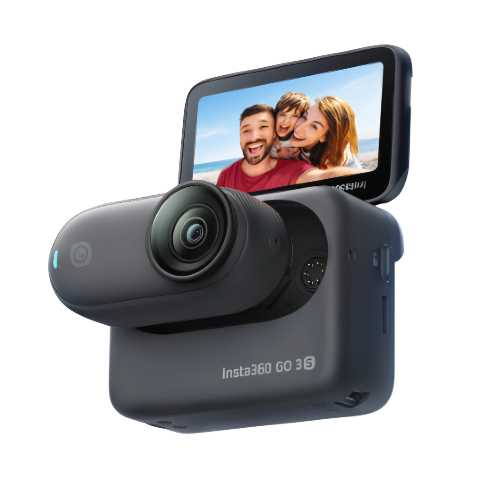 Telecamera a Mani Libere Insta360 con Montaggio Magnetico -Nero notte - Ozerty