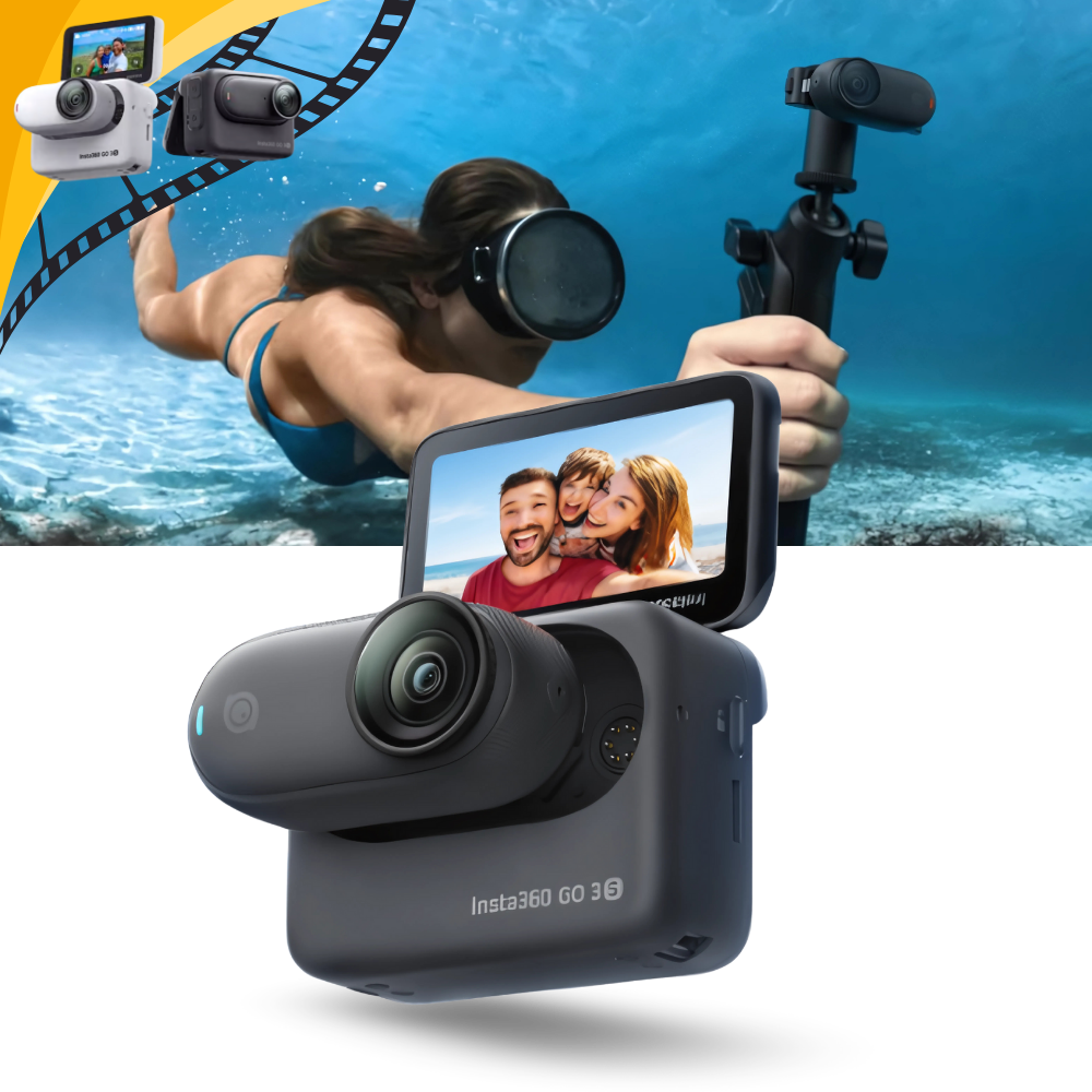Telecamera a Mani Libere Insta360 con Montaggio Magnetico - Ozerty