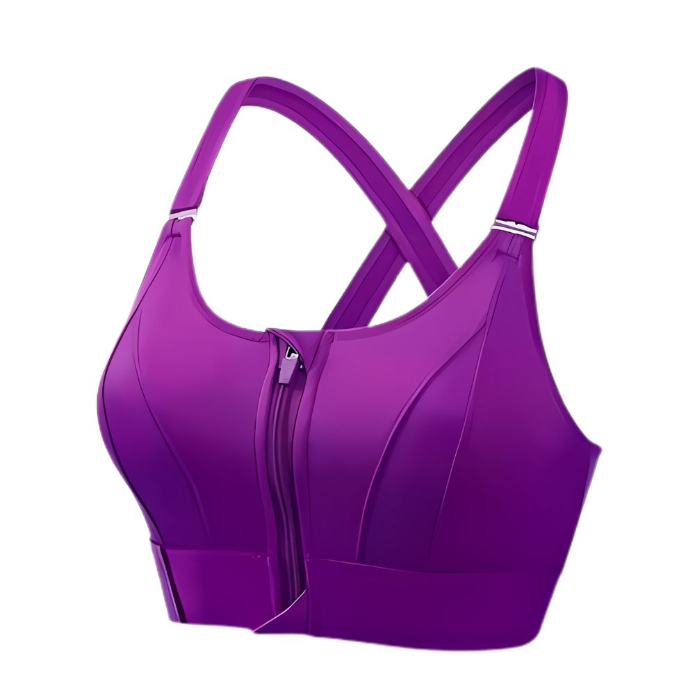 Reggiseno Sportivo Racerback a Massimo Supporto -Viola/SViola/MViola/LViola/XLViola/2XLViola/3XLViola/4XLViola/5XL - Ozerty