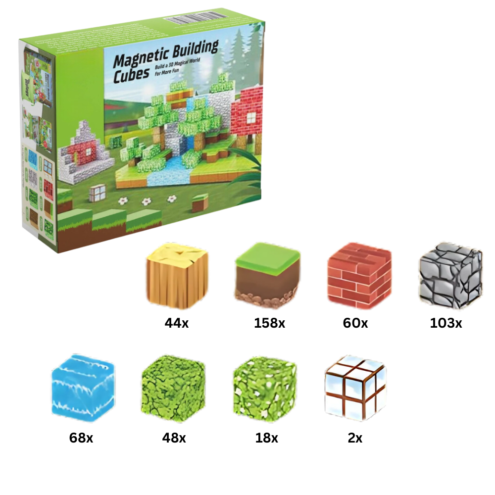 Blocchi magnetici educativi di Minecraft -501 PCS - Ozerty