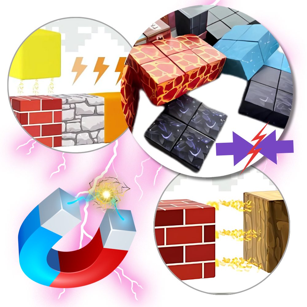 Blocchi magnetici educativi di Minecraft - Ozerty