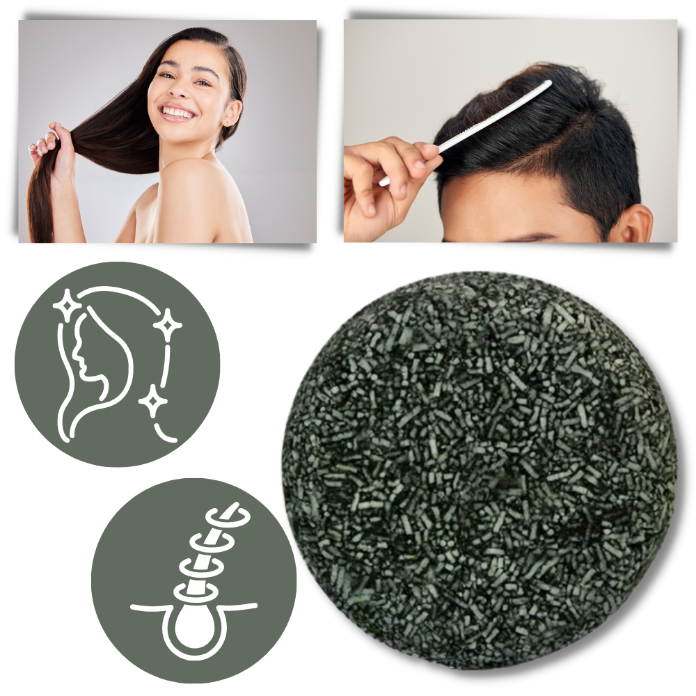 Shampoo solido naturale per scurire i capelli - Ozerty