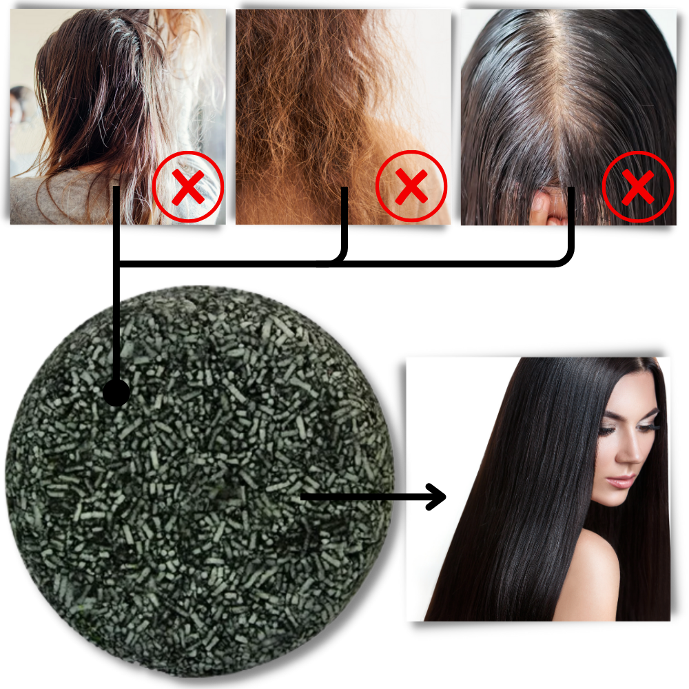 Shampoo solido naturale per scurire i capelli - Ozerty