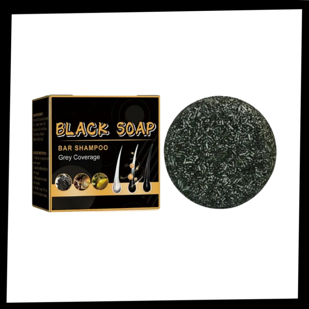 Shampoo solido naturale per scurire i capelli - Ozerty