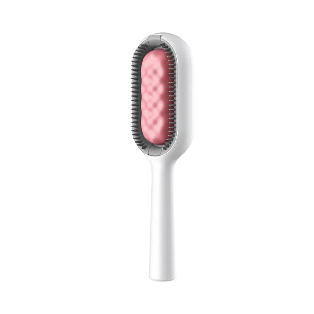 Pettine da toelettatura per animali domestici con serbatoio dell'acqua -Pelo corto/Rosa - Ozerty