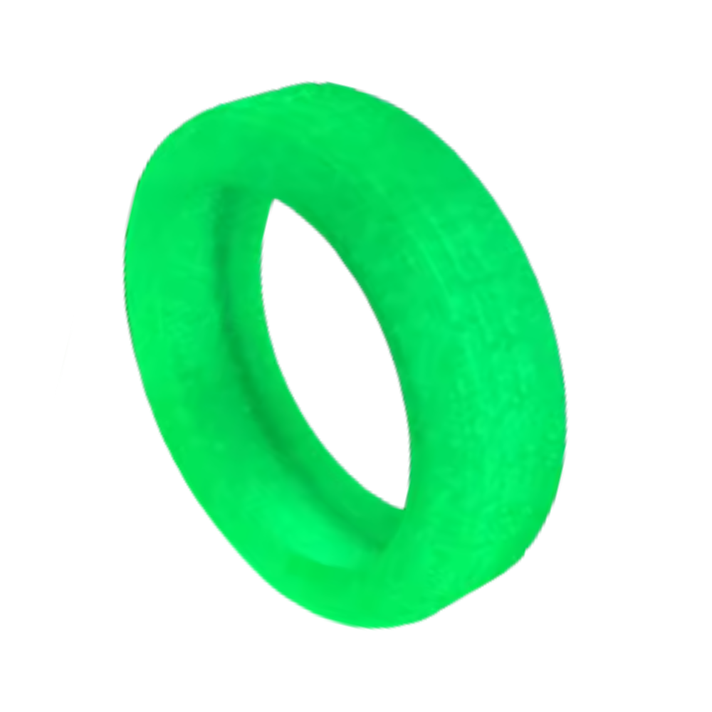 Protezioni in Silicone per Rotelle di Valigia -Verde incandescente - Ozerty