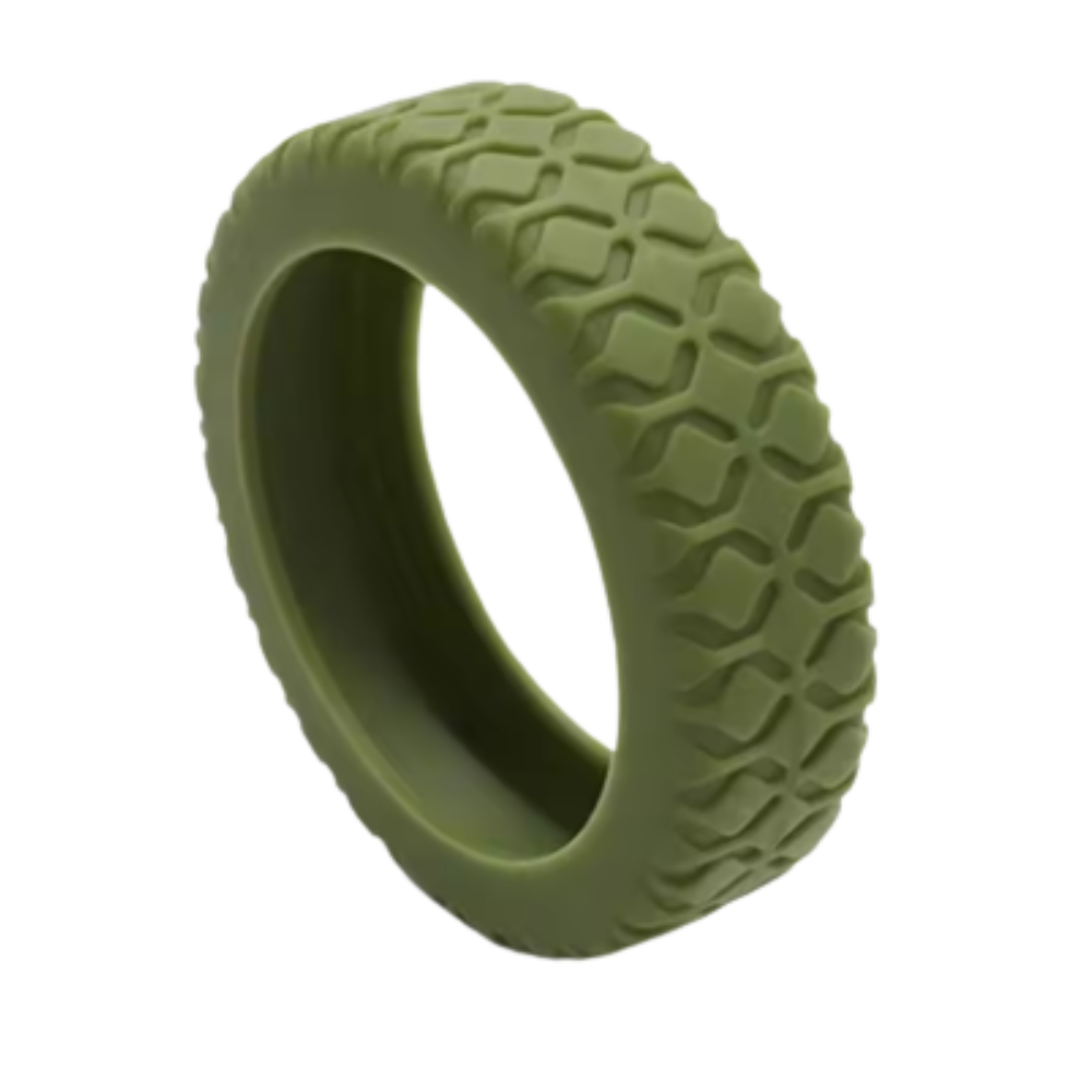 Protezioni in Silicone per Rotelle di Valigia -Verde militare - Ozerty
