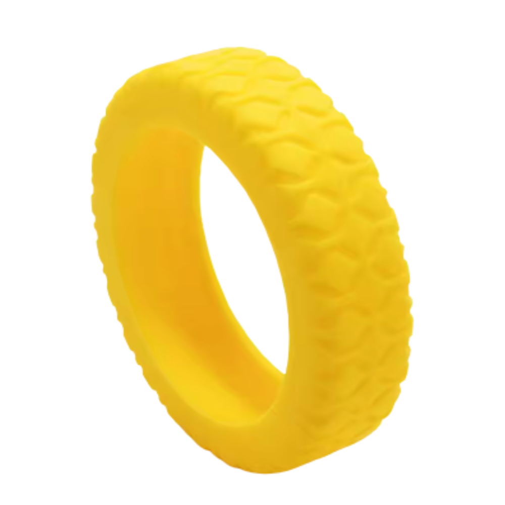 Protezioni in Silicone per Rotelle di Valigia -Giallo - Ozerty