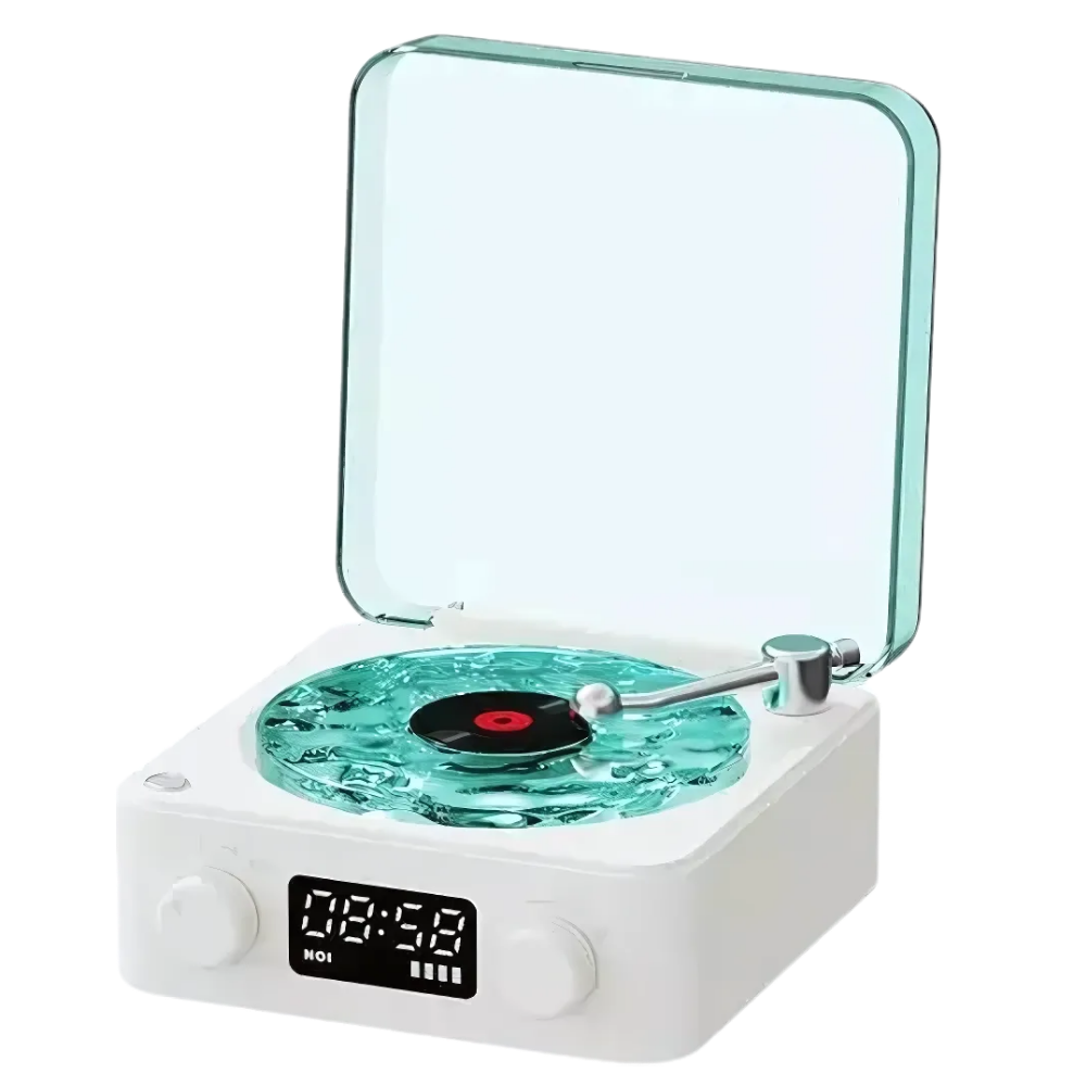 Lettore di Vinili Retrò  -Bianco - Ozerty