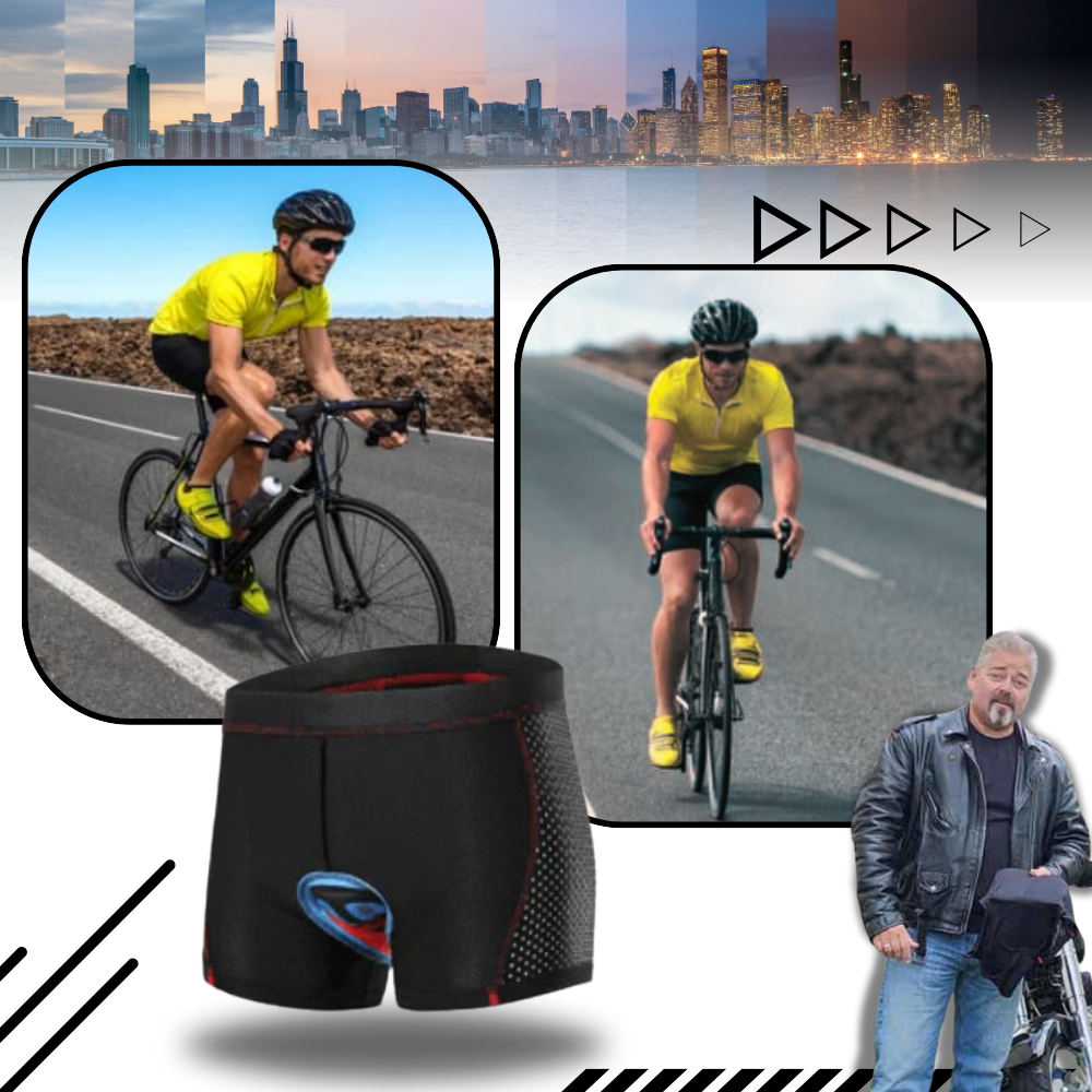 Pantaloncino da bici imbottito senza cuciture - Ozerty