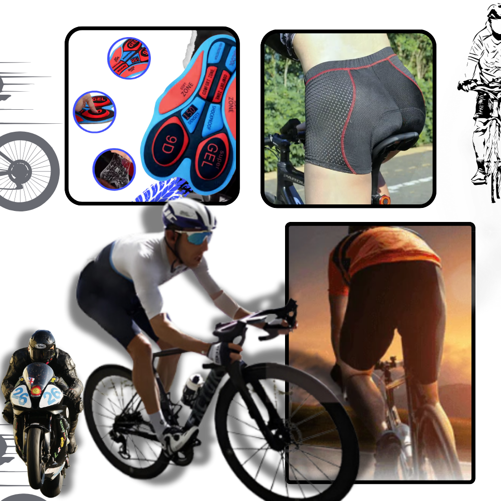 Pantaloncino da bici imbottito senza cuciture - Ozerty