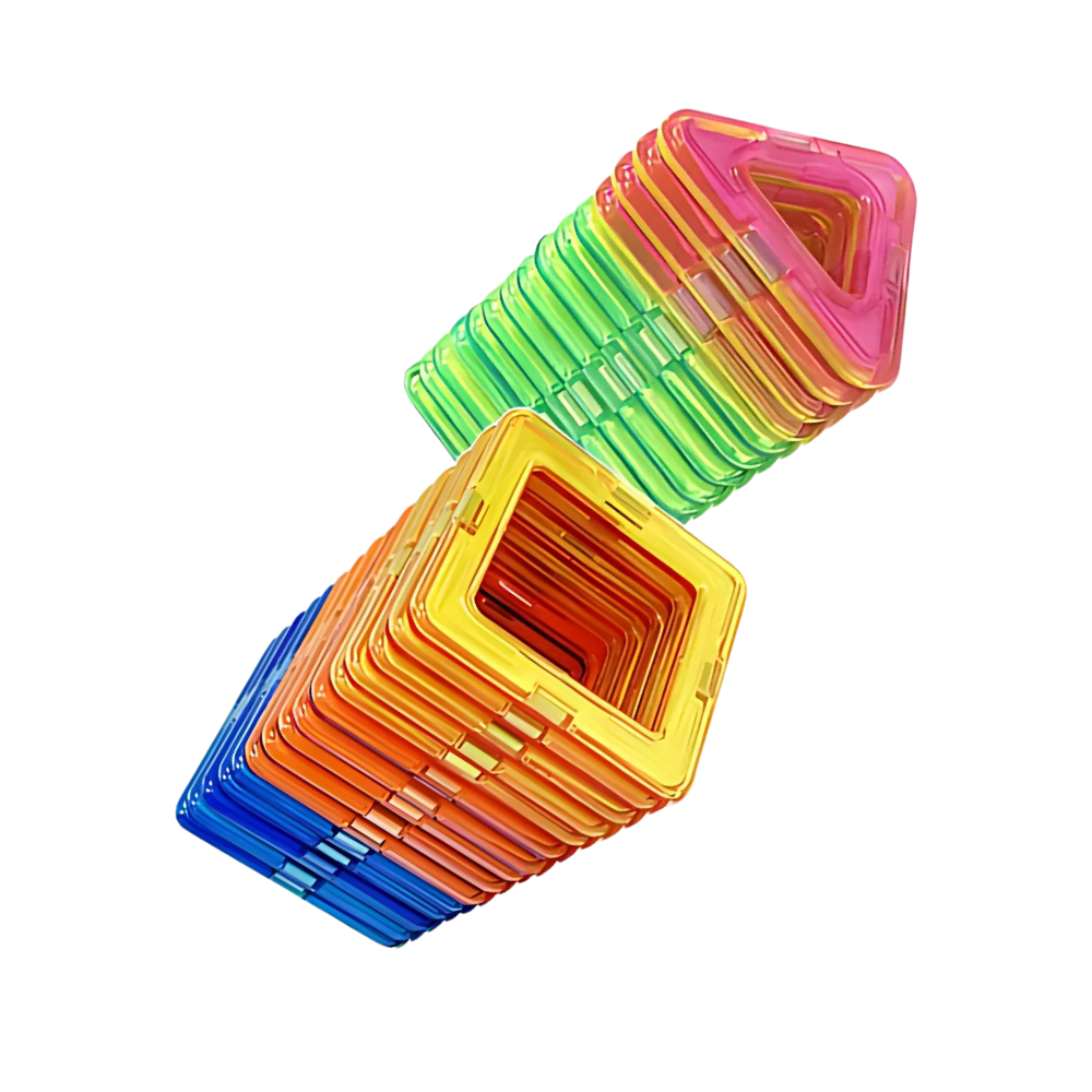 Blocchi Magnetici Scatta e Costruisci -Grande formato - Ozerty