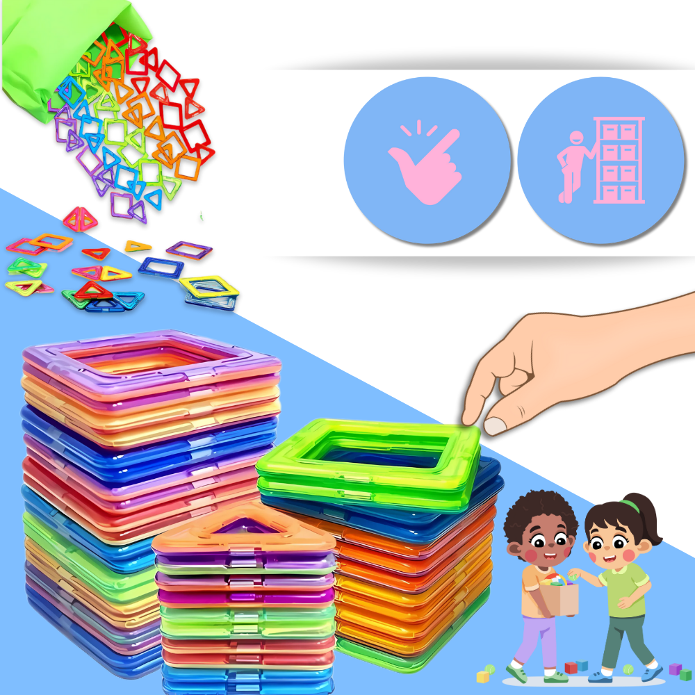Blocchi Magnetici Scatta e Costruisci - Ozerty