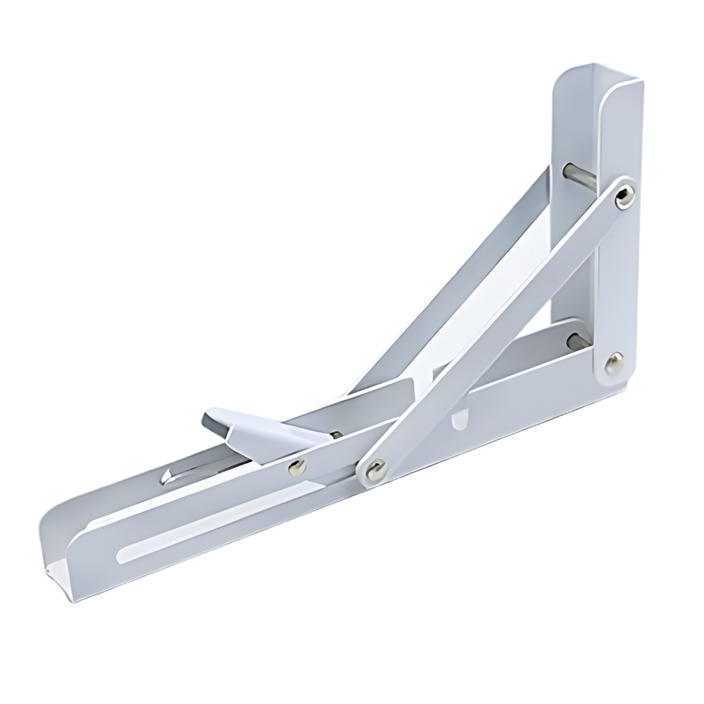 Eleganti staffe pieghevoli a muro per ripiani -Bianco/20 cmBianco/25 cmBianco/30 cmBianco/35 cmBianco/40 cm - Ozerty
