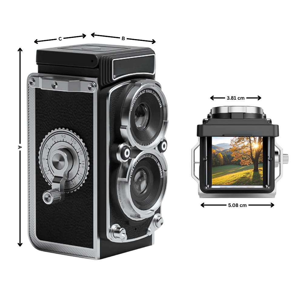 Fotocamera Reflex a Doppio Obiettivo Senza Tempo - Ozerty